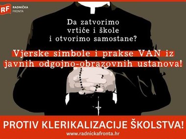 Ispišite djecu s vjeronauka - pobunite se protiv klerikalizacije školstva