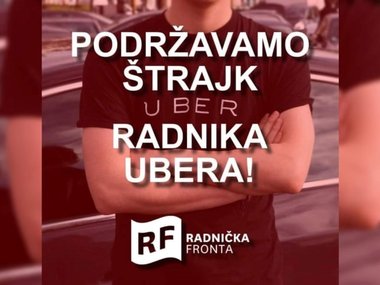 Podrška taksistima Ubera u štrajku!