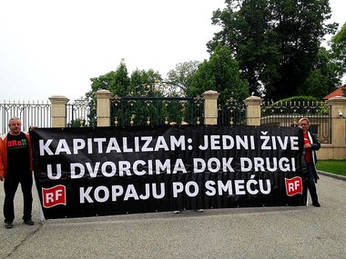 Izjava Radničke fronte povodom današnje akcije ispred Kulmerovih dvora